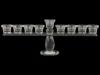 CONTEMPORARY HANUKKAH MENORAH CANDLEHOLDER PIC-2