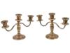 PAIR OF VINTAGE STERLING SILVER CANDELABRAS PIC-0