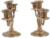 PAIR OF VINTAGE STERLING SILVER CANDELABRAS PIC-2