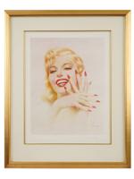 PERUVIAN PORTRAIT MONROE LITHOGRAPH BY ALBERTO VARGAS