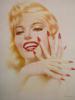 PERUVIAN PORTRAIT MONROE LITHOGRAPH BY ALBERTO VARGAS PIC-1