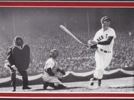 TEDDY BALLGAME AUTOGRAPHED PHOTO WITH COA