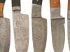 COLLECTION OF FIVE VINTAGE DAMASCUS STEEL KITCHEN KNIFE PIC-4