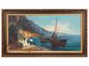 COASTAL LANDSCAPE OIL PAINTING SIGNED JAN BEVORT PIC-0
