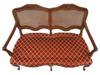 FRENCH LOUIS XV PROVINCIAL STYLE CANE BACK SETTEE PIC-2