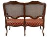 FRENCH LOUIS XV PROVINCIAL STYLE CANE BACK SETTEE PIC-4
