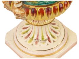 ITALIAN CAPODIMONTE PORCELAIN CUPS AND BOWL