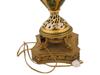CAPODIMONTE STYLE PAINTED PORCELAIN BRASS TABLE LAMP PIC-8