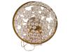 CAPODIMONTE STYLE PAINTED PORCELAIN BRASS TABLE LAMP PIC-6