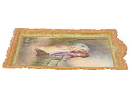 ANTIQUE FRENCH LIMOGES PAINTED PORCELAIN PLAQUE