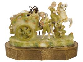VINTAGE ITALIAN BISQUE PORCELAIN TABLE LAMP