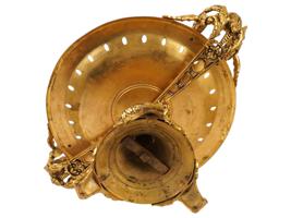 ANTIQUE FRENCH RENAISSANCE REVIVAL GILT BRONZE TAZZA