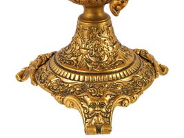ANTIQUE FRENCH RENAISSANCE REVIVAL GILT BRONZE TAZZA
