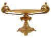 ANTIQUE FRENCH RENAISSANCE REVIVAL GILT BRONZE TAZZA PIC-3