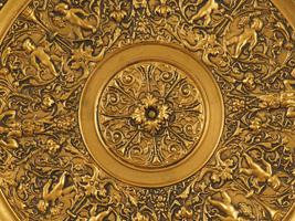 ANTIQUE FRENCH RENAISSANCE REVIVAL GILT BRONZE TAZZA