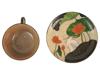 JAPANESE OGATA KENZAN CERAMIC CUP AND SAUCER PIC-3
