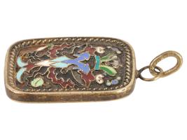 RUSSIAN SILVER ENAMEL IMPERIAL PRESENTATION PENDANT