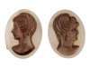 COLLECTION OF TEN HAND CARVED MOTHER OF PEARL CAMEOS PIC-3