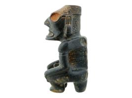 LARGE ANCIENT PRE COLUMBIAN TAINO CULTURE CARVED FIGURE