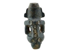 LARGE ANCIENT PRE COLUMBIAN TAINO CULTURE CARVED FIGURE