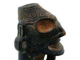 LARGE ANCIENT PRE COLUMBIAN TAINO CULTURE CARVED FIGURE