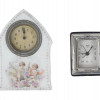 COLLECTION OF FIVE VINTAGE ALARM TABLE CLOCKS PIC-1