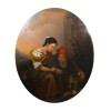 AN OIL ON CANVAS PAINTING AFTER ESTEBAN MURILLO PIC-0