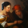 AN OIL ON CANVAS PAINTING AFTER ESTEBAN MURILLO PIC-1
