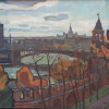 RUSSIAN PAINTING VIEW OF KREMLIN BY GEORGY HRAPAK PIC-2