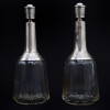 A PAIR OF FRENCH SILVER-MOUNTED DECANTERS 1910 PIC-0