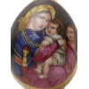 AN ANTIQUE RUSSIAN IMPERIAL PORCELAIN EASTER EGG PIC-1