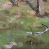 RUSSIAN OIL PAINTING ON PAPER BY BOGOMAZOV FOREST PIC-2