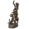 ANTIQUE EUROPEAN BRONZE STATUETTE BACCHANTE C 1900 PIC-1