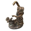 ANTIQUE EUROPEAN BRONZE STATUETTE BACCHANTE C 1900 PIC-4