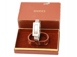 VINTAGE GUCCI BRACELET WATCH SILVER-COLOR IOB