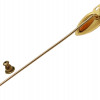 A VINTAGE MONET STICK PIN 14K GOLD PEARL AMBER PIC-1