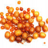 A LOT OF VINTAGE PHENOLIC RESIN AMBER BEADS PIC-0