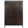 19TH CEN CHINESE HARDWOOD CURVED DISPLAY CABINET PIC-7