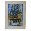 AN ORIGINAL OSSIP ZADKINE SIGNED COLOR LITHOGRAPH PIC-0