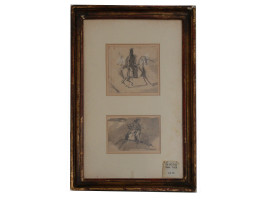 ANTIQUE FRENCH PAINTING AFTER THEODORE GERICAULT