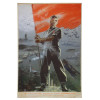 WWII PAINTING MAQUETTE FOR POSTER BY V KLIMASHIN PIC-0