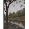 RUSSIAN OIL PAINTING LANDSCAPE SIGNED BY V POROV PIC-2