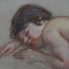 AMERICAN PASTEL PAINTING PORTRAIT BY MARY CASSATT PIC-3