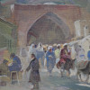 A RUSSIAN OIL PAINTING BUKHARA BY BORIS BRINSKIH PIC-2