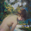 RUSSIAN OIL PAINTING NUDE WOMAN BY VITALY TIKHOV PIC-2