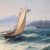 RUSSIAN SEASCAPE OIL PAINTING ATTR IVAN ZHUKOV PIC-1