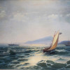 RUSSIAN SEASCAPE OIL PAINTING ATTR IVAN ZHUKOV PIC-2