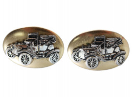 A VINTAGE ANSON CUFFLINKS WITH FORD MODEL T