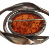 AN AMBER JEWELRY RING BROOCH AND PENDANT PIC-6