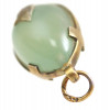 A RUSSIAN GILT SILVER AND JADE EGG PENDANT PIC-4